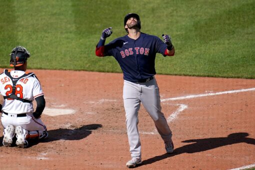 Martinez comes off COVID list, hits 3 HRs as Red Sox top O’s