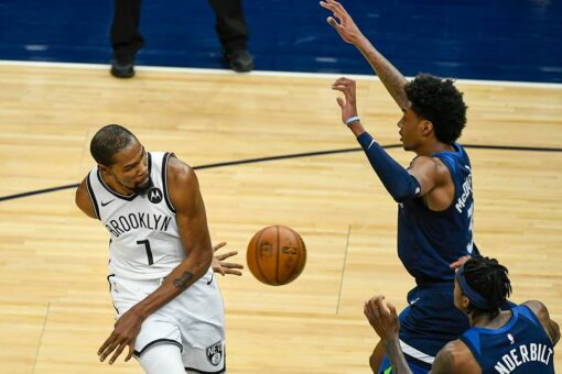 Durant, Nets beat Timberwolves 127-97 in rescheduled game