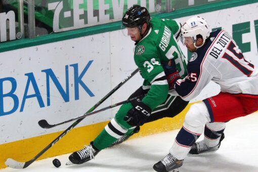 Gurianov has 2 goals for Stars in 4-1 win over Blue Jackets