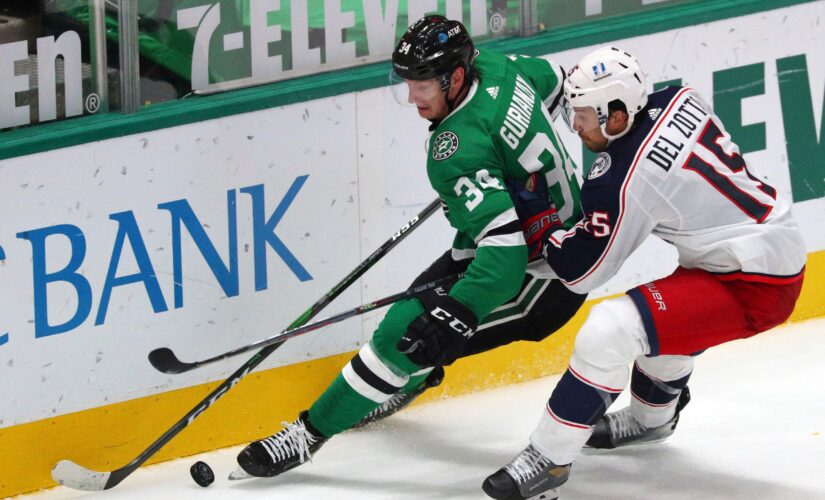 Gurianov has 2 goals for Stars in 4-1 win over Blue Jackets