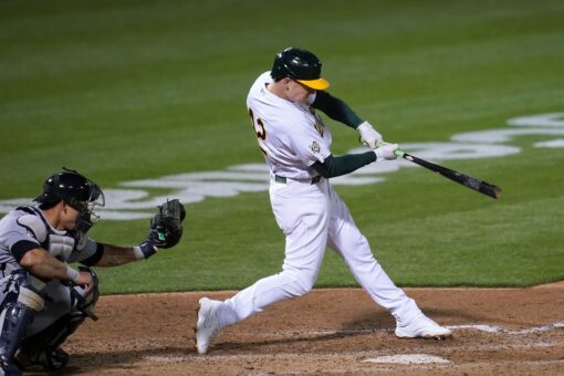 A’s pound Tigers, back Manaea’s 1st victory of season, 8-4