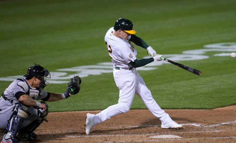 A’s pound Tigers, back Manaea’s 1st victory of season, 8-4