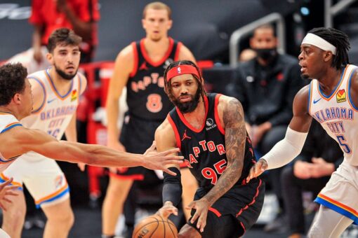Boucher, Raptors hand Thunder 10th straight loss, 112-106