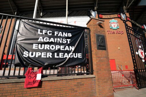 Liverpool owner leads Super League sorrow as fan anger grows