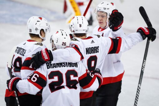Senators grab 4-2 victory over the Flames