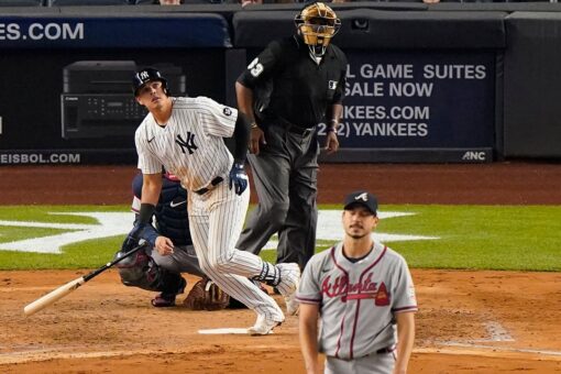 Yanks stop 5-game skid, beat Braves 3-1 on wild pitch, walk