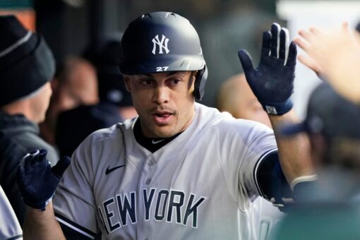 Stanton homers twice, powering Yankees past Indians 5-3
