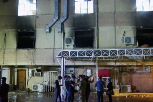 Baghdad hospital fire kills 82, Iraq interior minister says