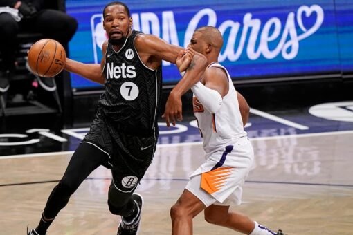 Durant scores 33 points in return, Nets beat Suns 128-119