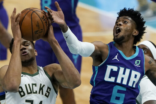 Bucks avoid series sweep with 114-104 win over Hornets