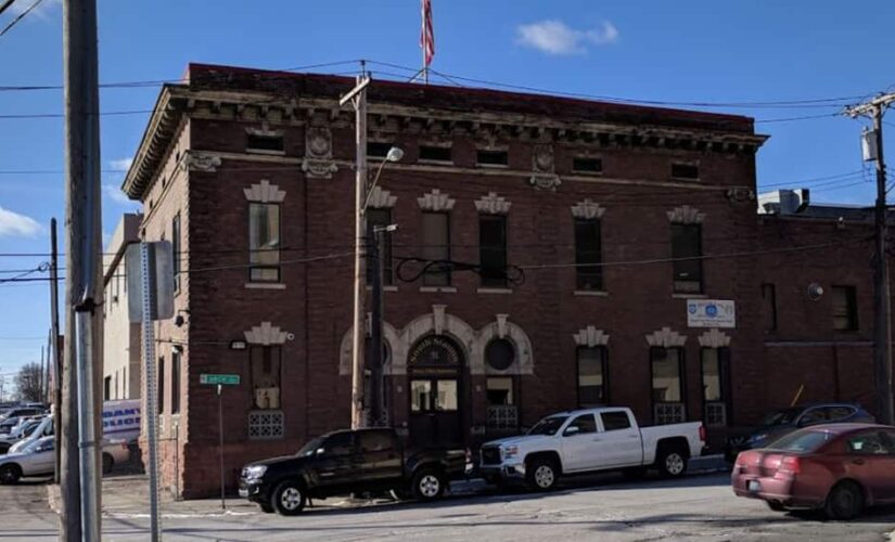 Albany police station attacked by anti-police rioters throwing bottles at officers