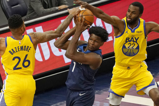 Rubio, Edwards lead Wolves to 126-114 win over Warriors
