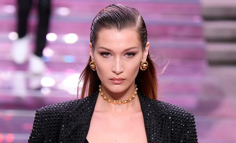 Bella Hadid, Irina Shayk rock thong jeans on virtual Mugler runway