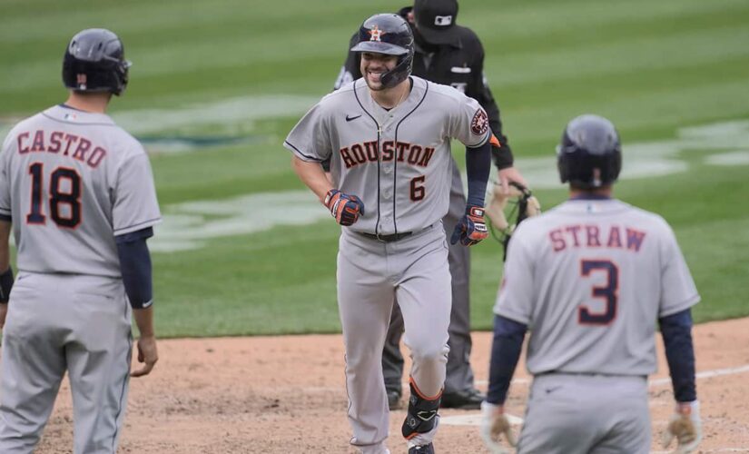 Astros batter A’s 9-2 to complete four-game sweep