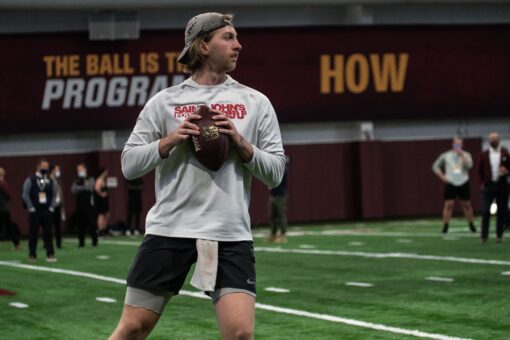Former Johnnies’ star quarterback Jackson Erdmann working toward NFL dream with Minnesota Pro Day appearance