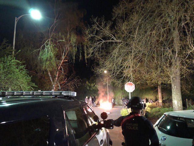 Portland police declare riot after vigil for Daunte Wright shooting