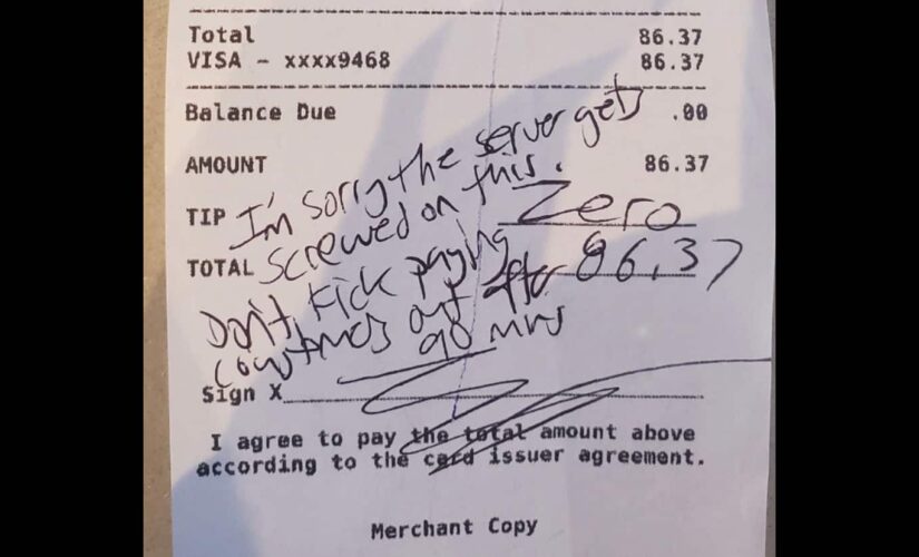 New Jersey server receives almost $2G after customer refuses to tip over COVID-19 rules