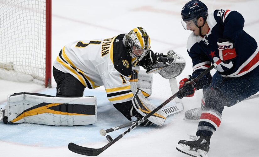 Jeremy Swayman wins 2nd NHL start, Bruins beat Capitals 4-2