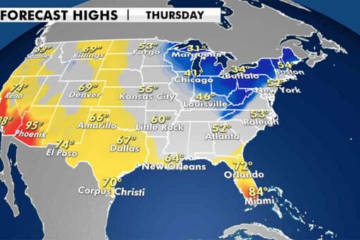 National weather forecast: Freezing temperatures, snow to chill eastern US