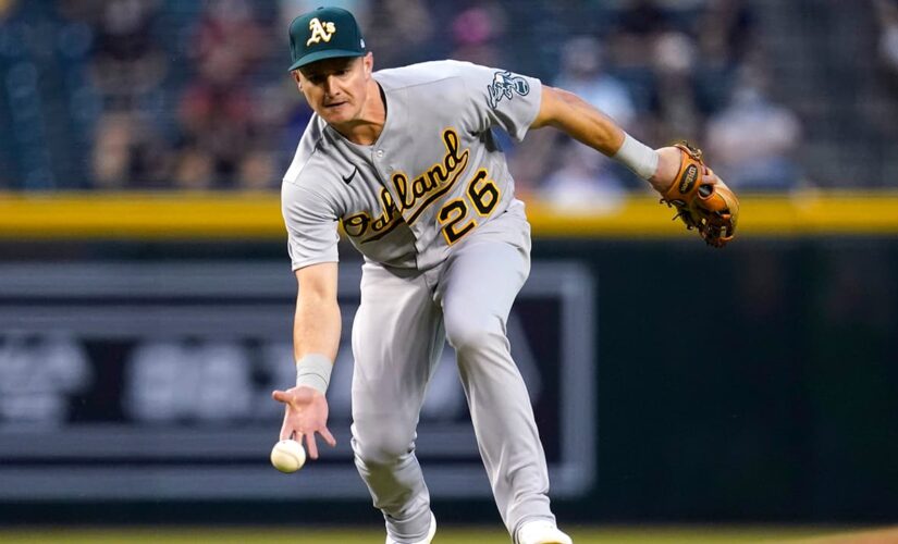 Chapman homers, A’s beat MadBum and Diamondbacks 9-5