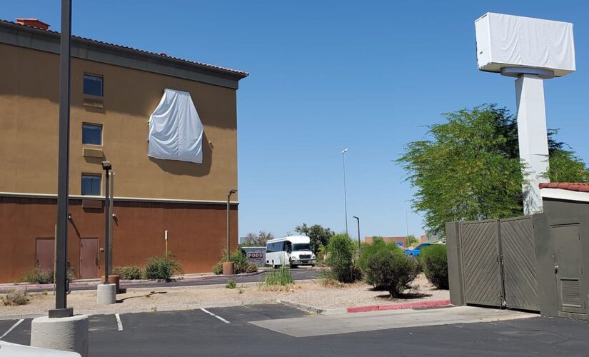 Rep. Biggs shares images of migrants being moved from Arizona hotels to airport