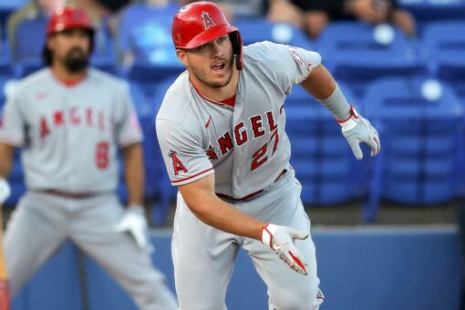 Angels win 7-5 in home opener for Florida-based Blue Jays