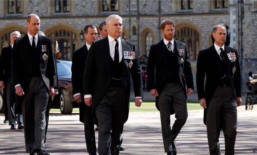 Princes Harry and William reunite at Prince Philip’s funeral for first time amid rift, separated in procession