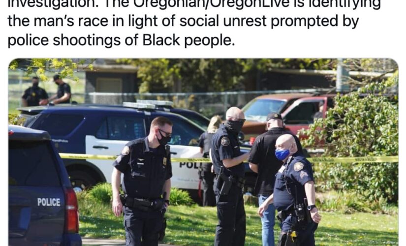 Oregonian newspaper ripped for identifying police shooting victim as White ‘in light of social unrest’