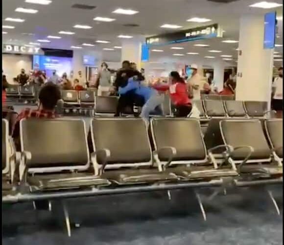 Miami International Airport turns into slugfest after massive brawl breaks out