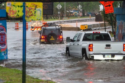 Severe storm damages buildings in Florida Panhandle