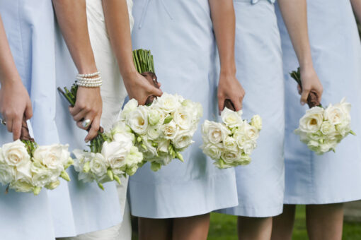 Bridesmaids prank bride by wearing Crocs after she banned the shoes