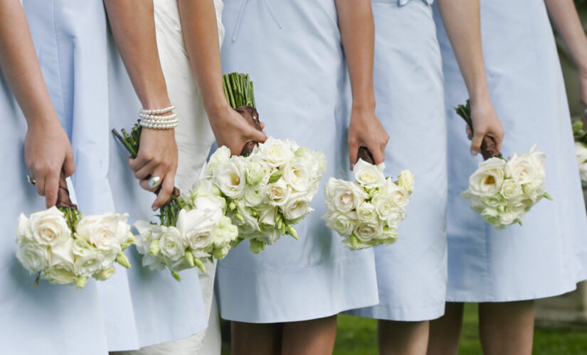 Bridesmaids prank bride by wearing Crocs after she banned the shoes