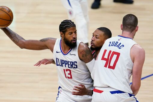 George scores 36, Clippers rout Trail Blazers 133-116