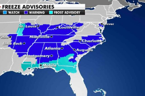 National weather forecast: Unseasonably cold temperatures in eastern US