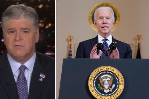 Hannity blasts Biden for describing last year’s violent protests as ‘in peace and with purpose’
