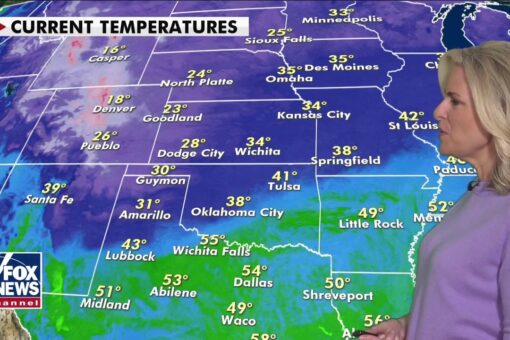 National weather forecast: Strong cold front slices through central US