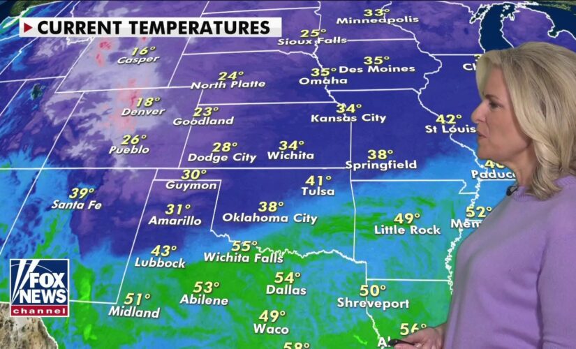 National weather forecast: Strong cold front slices through central US