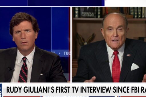 Rudy Giuliani joins ‘Tucker’ after FBI raid, claims agents showed no interest in Hunter Biden hard drives