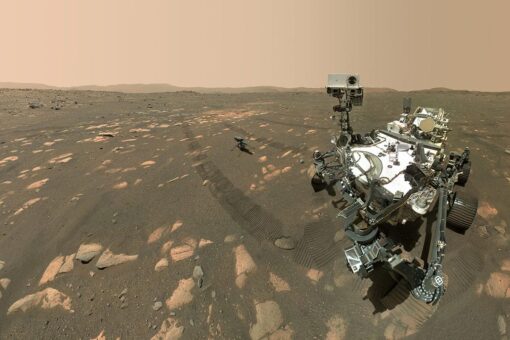 Mars Perseverance rover takes a selfie with Ingenuity helicopter ahead of historic flight