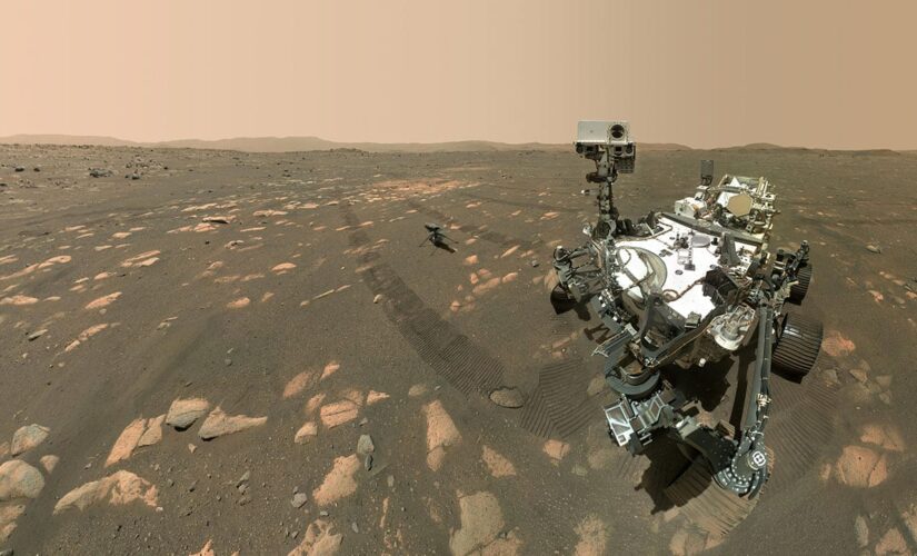 Mars Perseverance rover takes a selfie with Ingenuity helicopter ahead of historic flight