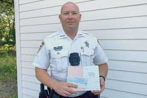 Speeding driver let off with warning donates to fallen officer memorial fund