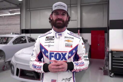 Fox Nation riding with Corey LaJoie in NASCAR Talladega Cup Series race