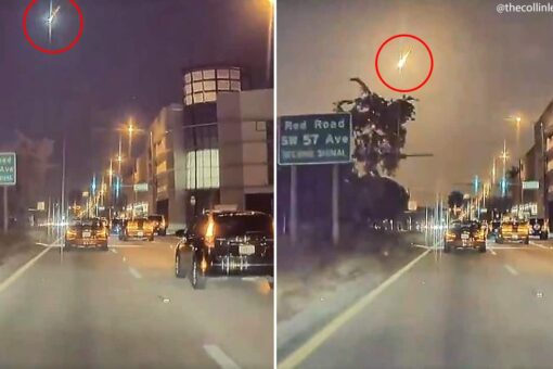 Meteor blazes across South Florida skies