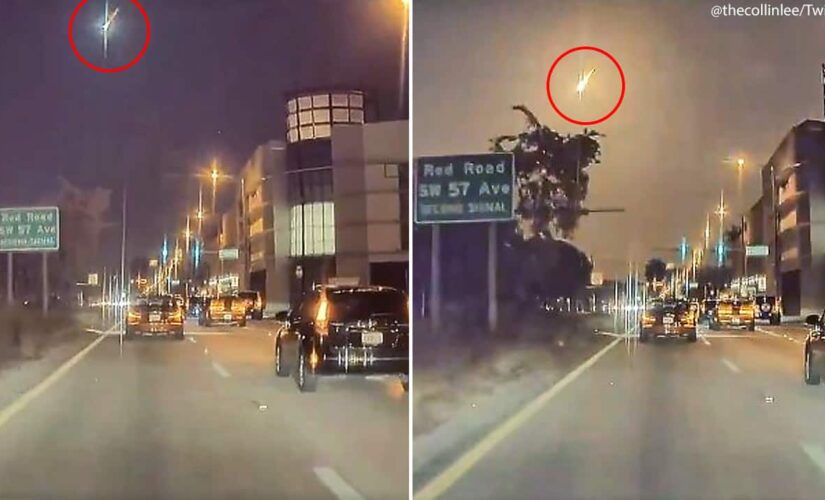 Meteor blazes across South Florida skies