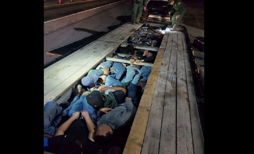 Border Patrol agents in Texas discover 18 adults, 2 kids hiding under a truck’s trailer boards
