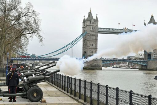 Prince Philip’s death marked by gun salutes in UK, at sea