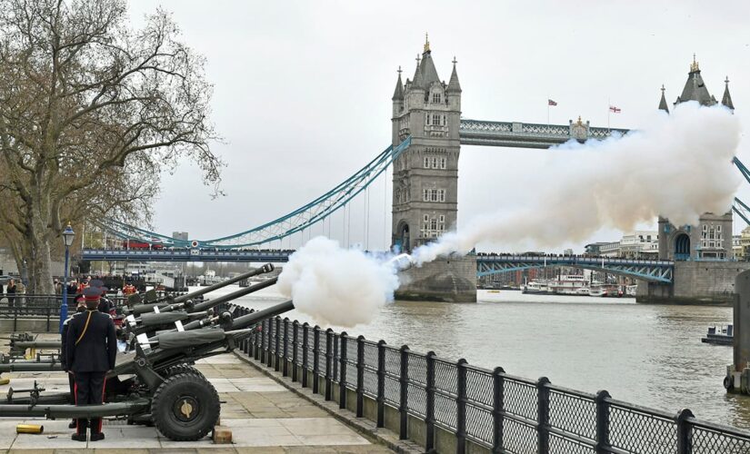 Prince Philip’s death marked by gun salutes in UK, at sea