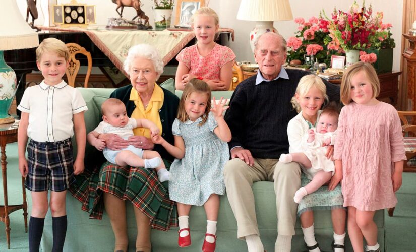 Royal family members share unseen photos of Prince Philip with great-grandkids