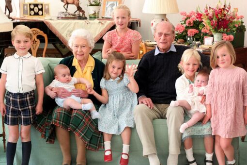 Royal family members share unseen photos of Prince Philip with great-grandkids