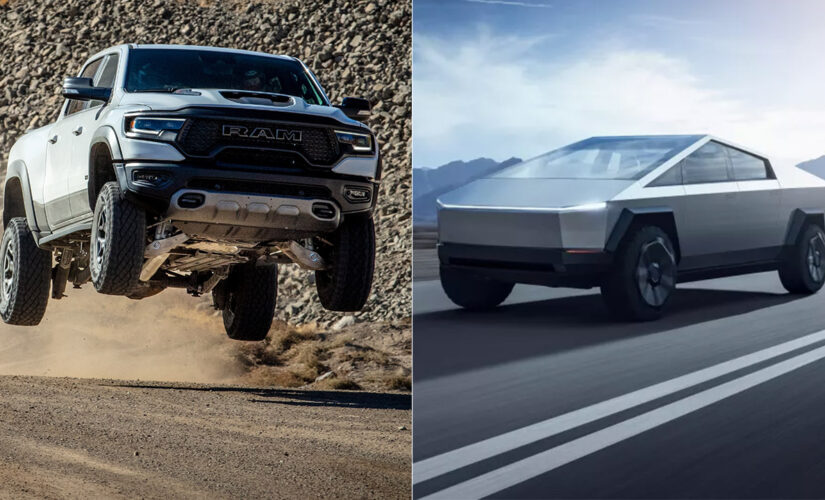 Tesla spotted testing Ram 1500 TRX high performance pickup at California factory